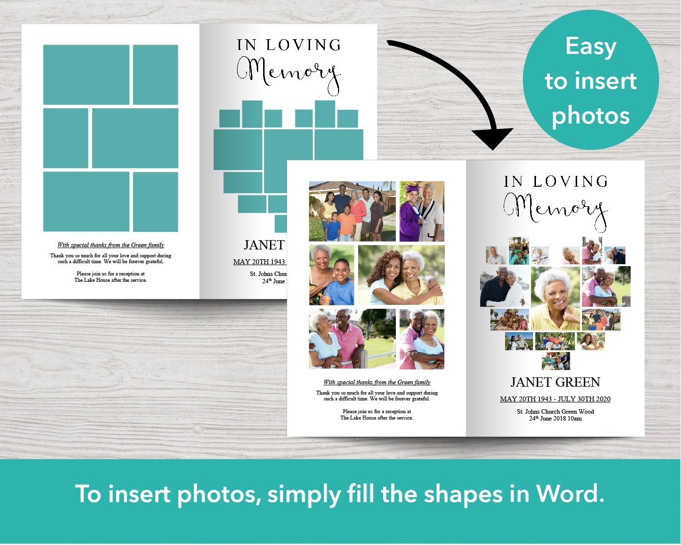 Photo Memory Template In Loving Memory Picture Templates