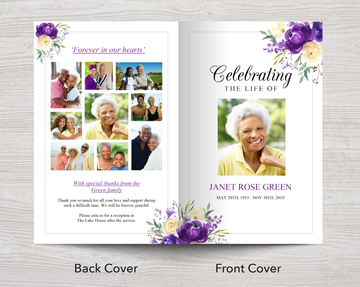 Funeral Program Templates | Easy To Download, Edit & Print – Funeral ...