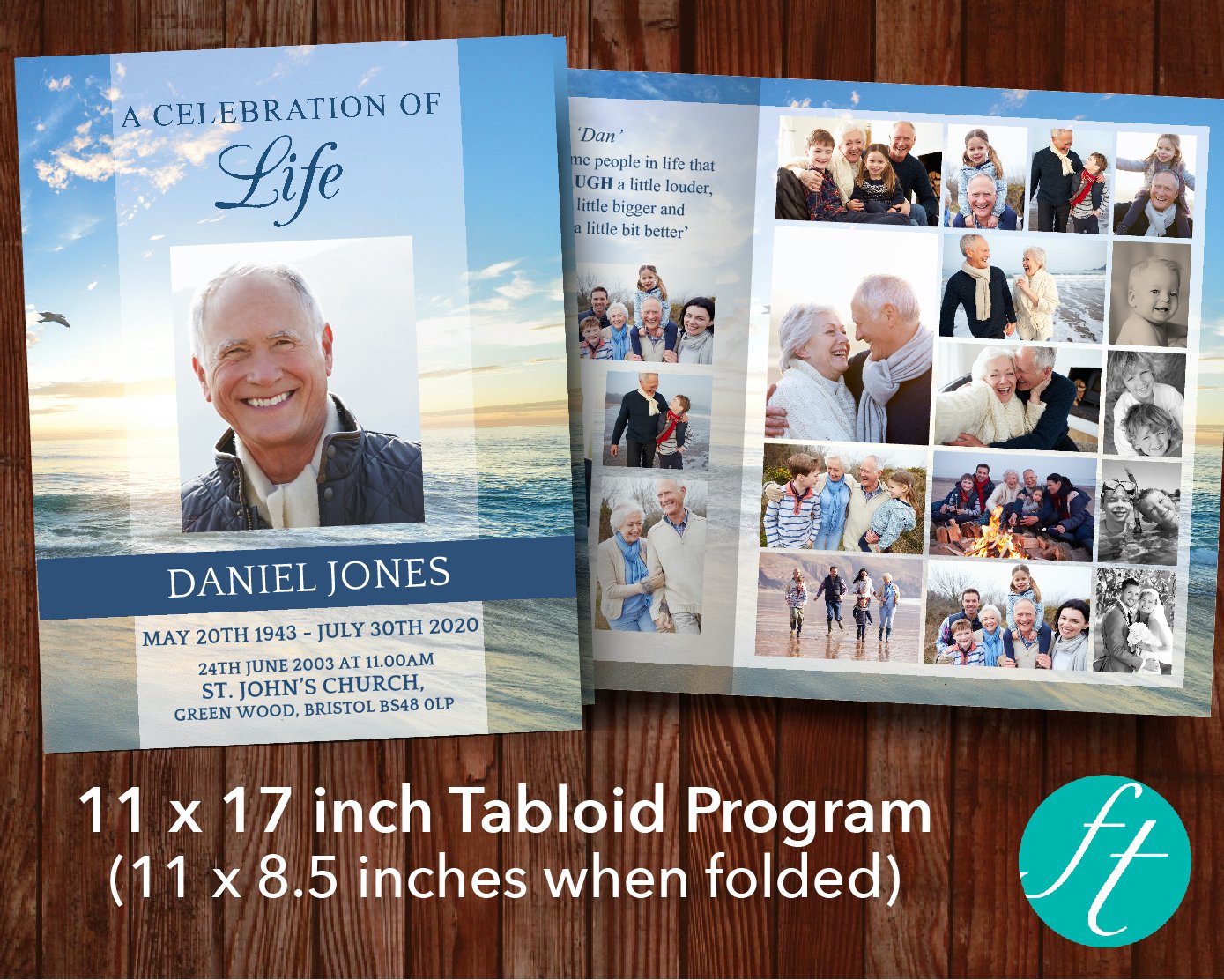 11x17 Funeral Program Templates – Funeral Templates