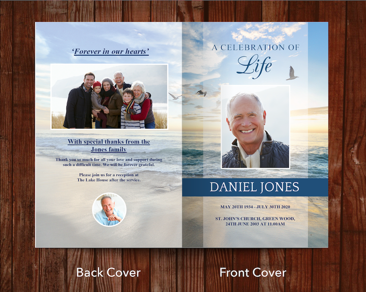 Funeral Program Templates | Easy To Download, Edit & Print – Funeral ...