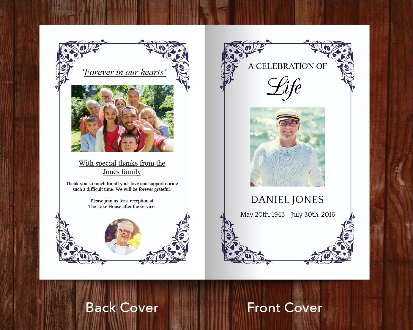 8 Page Flora Blue Funeral Program Template – Funeral Templates 8-page-flora-blue-funeral-program-template-funeral-templates