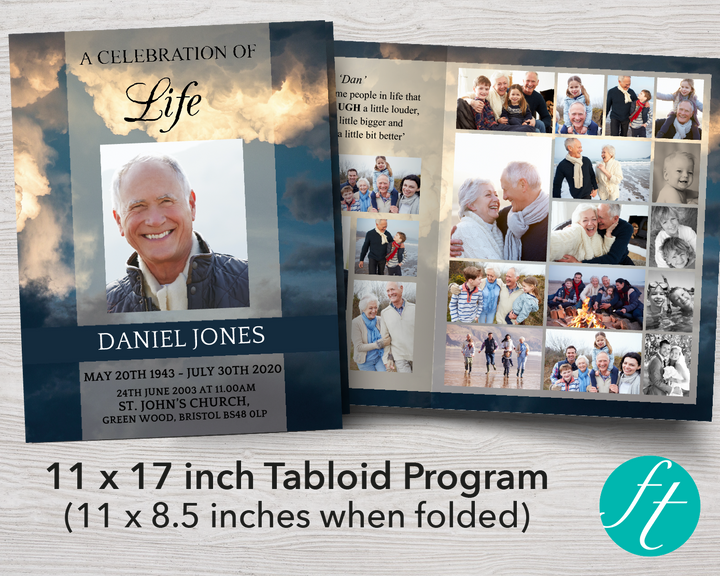 11x17 Funeral Program Templates – Funeral Templates