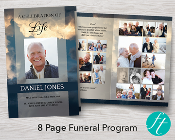 Funeral Program Templates | Easy To Download, Edit & Print – Funeral ...