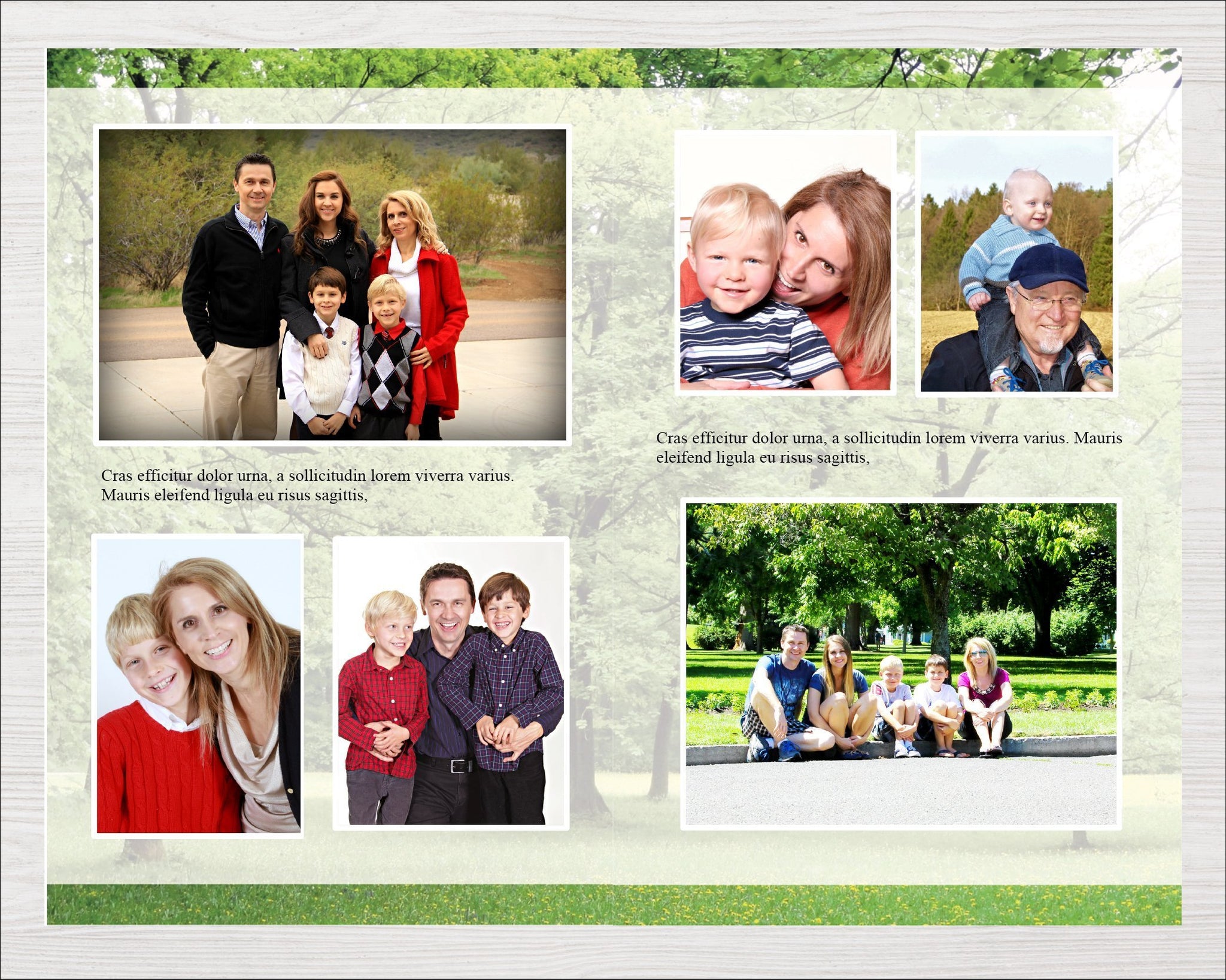 8 Page Trees Funeral Program Template – Funeral Templates