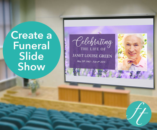 Lavender Funeral Slide Show Template