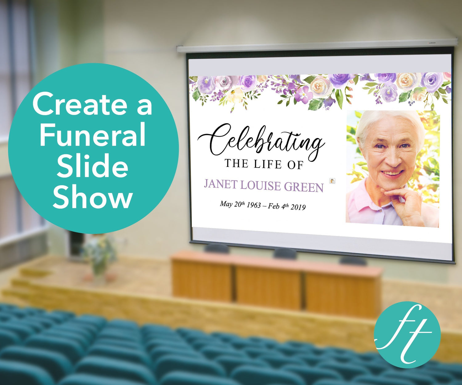 Lilac Bouquet Funeral Slide Show