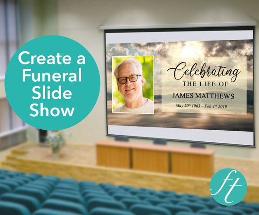 Mountain Funeral Slide Show Template