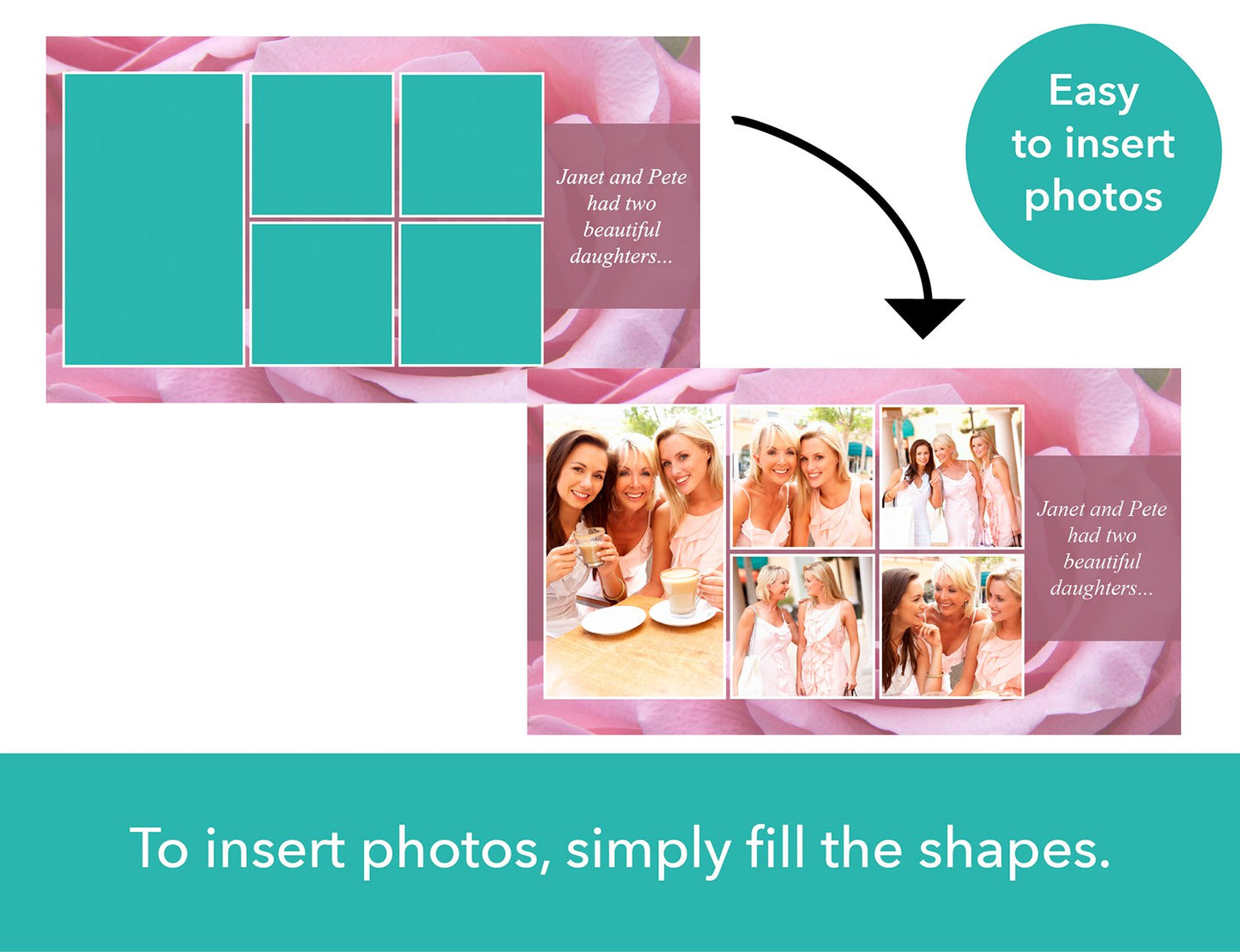 Pink Rose Funeral Slide Show Template