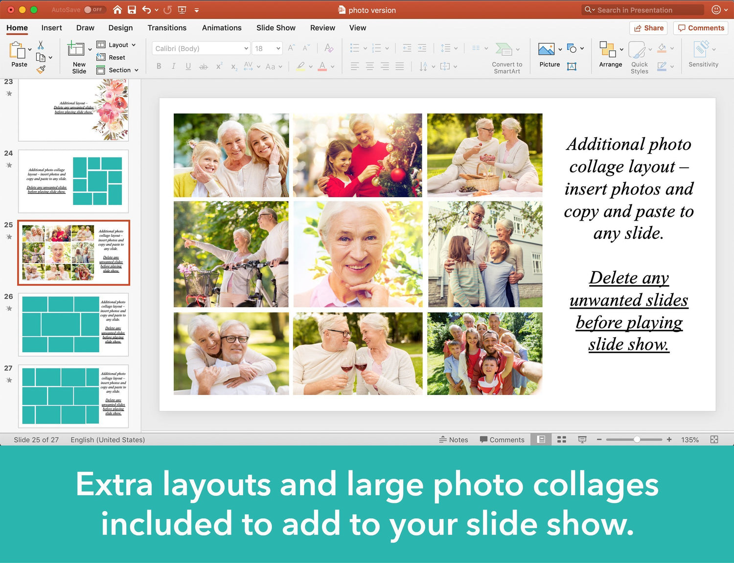 Spring Flowers Funeral Slide Show Template