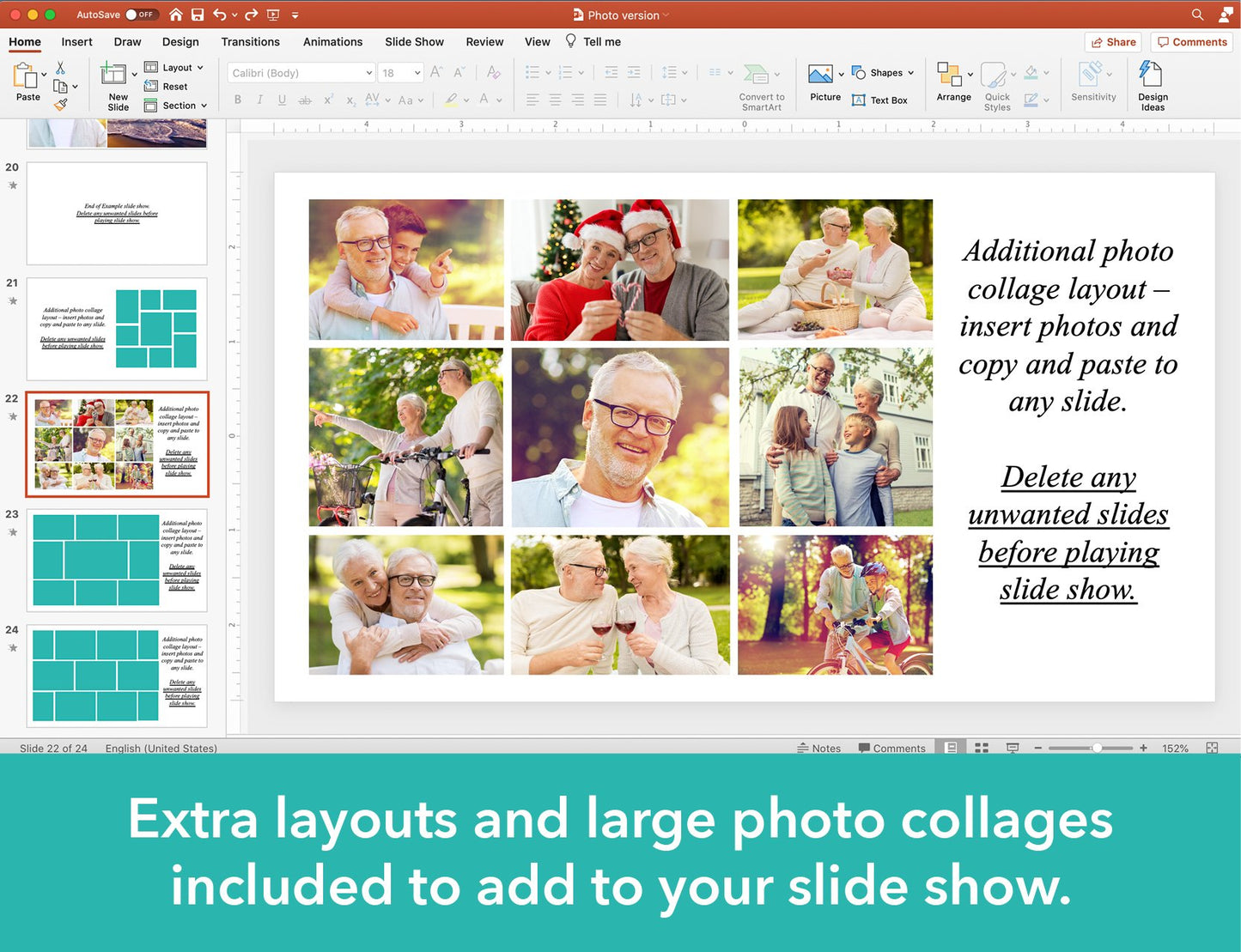 Waves Funeral Slide Show Template