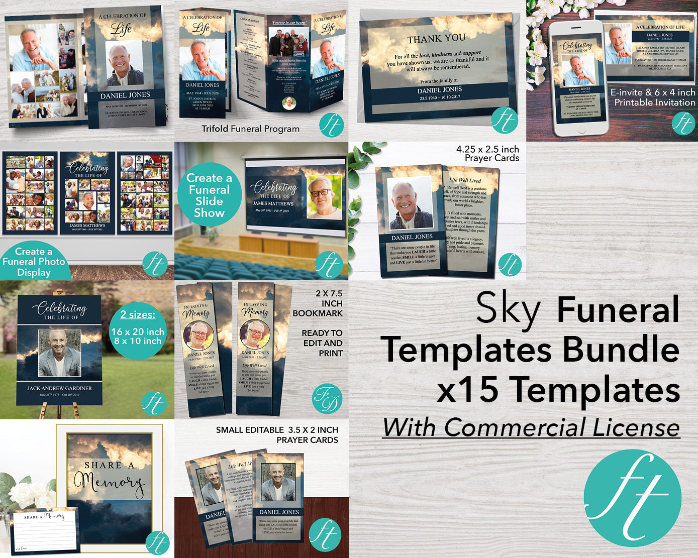 All Sky Funeral Templates Bundle (Commercial Licenses)