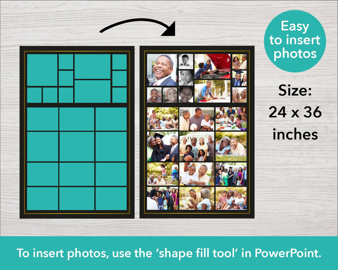 Funeral Photo Display Golden Funeral Templates