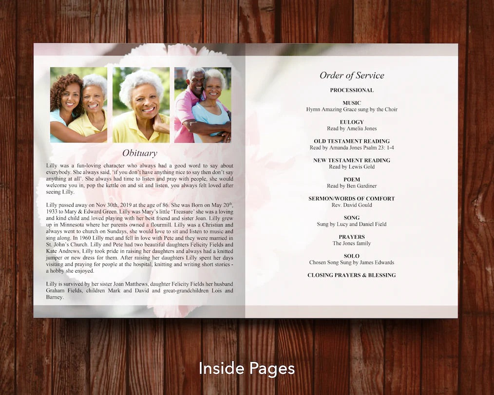 Top Ten 8-Page 11x17 Inch Funeral Program Templates (Commercial Licenses)