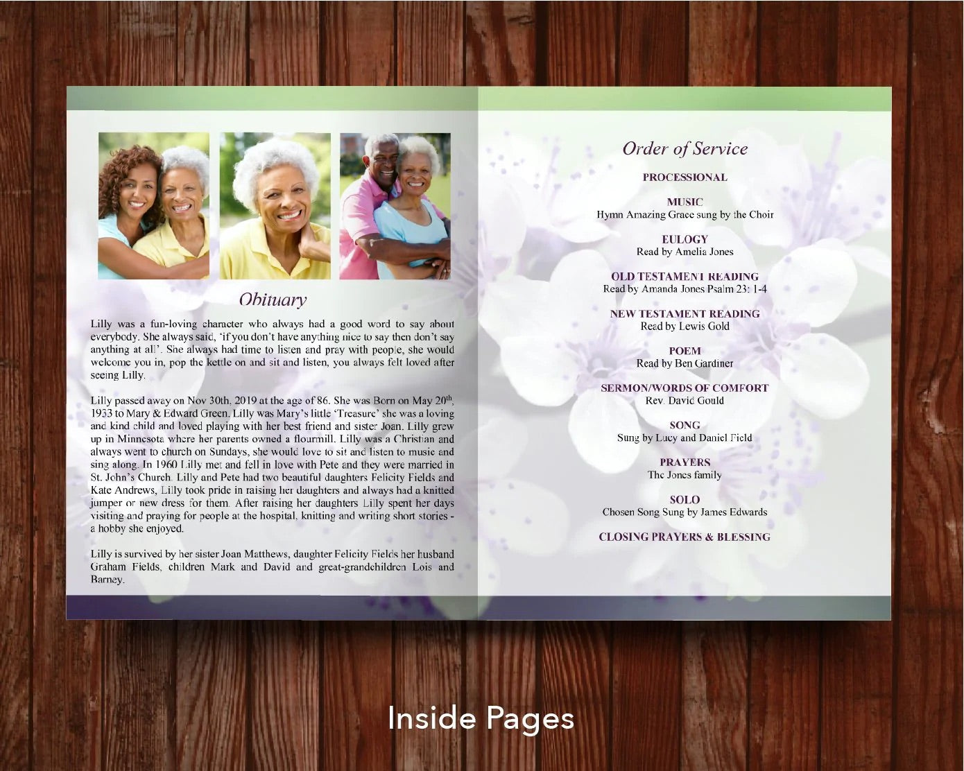 Top Ten 8-Page 11x17 Inch Funeral Program Templates (Commercial Licenses)