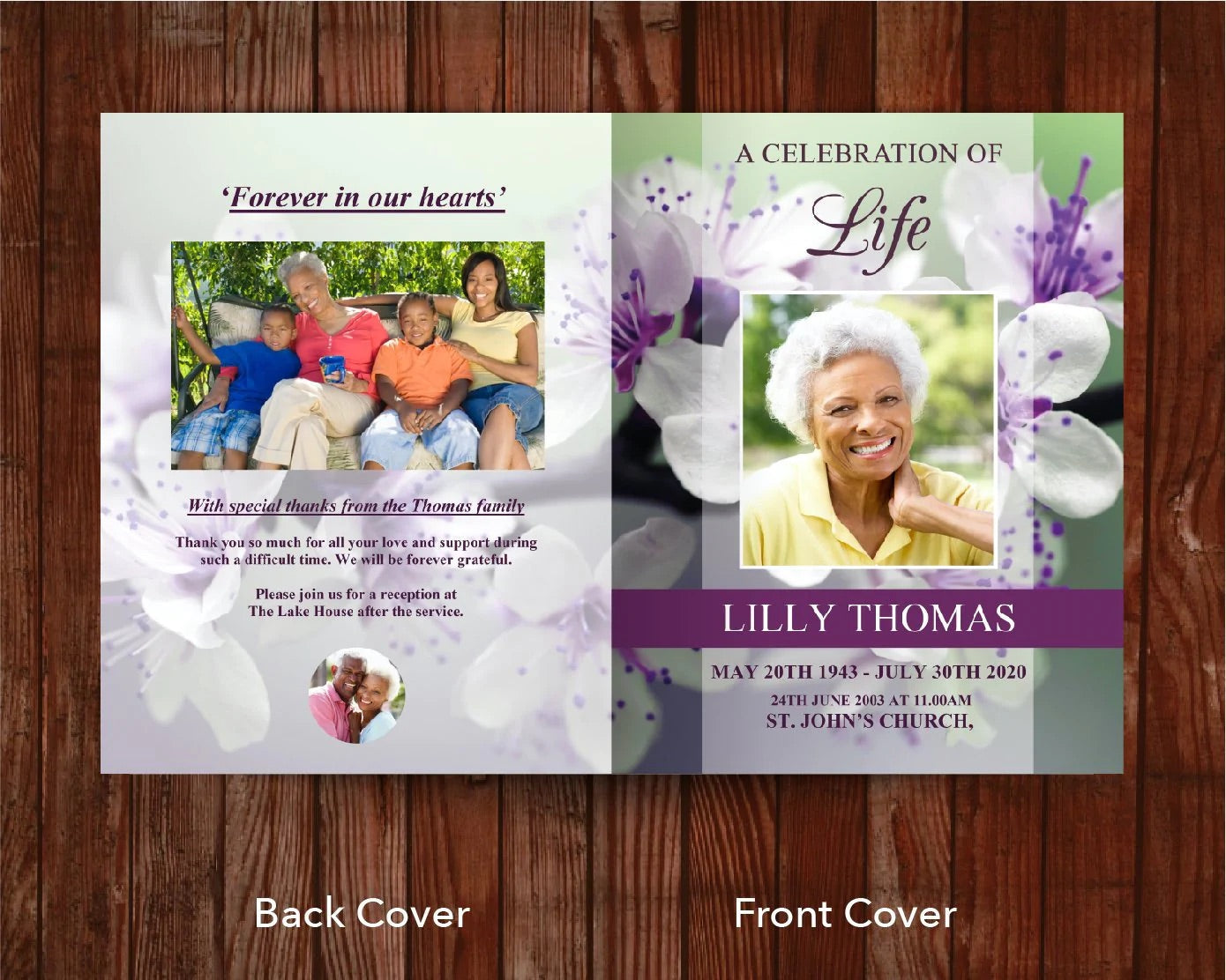 Top Ten 8-Page 11x17 Inch Funeral Program Templates (Commercial Licenses)