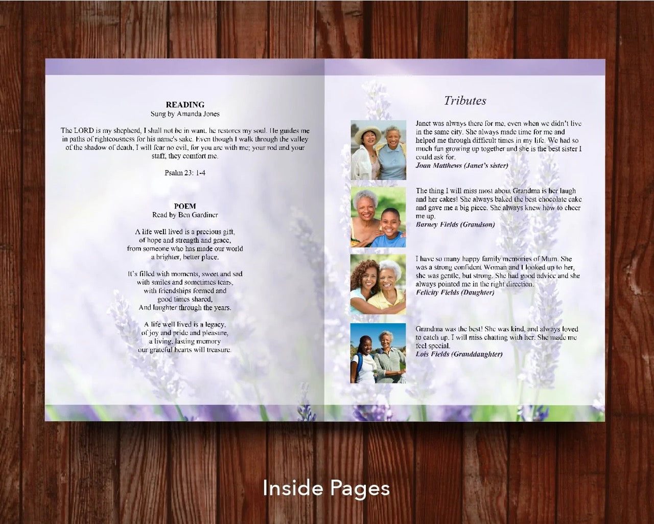 Top Ten 8-Page 11x17 Inch Funeral Program Templates (Commercial Licenses)