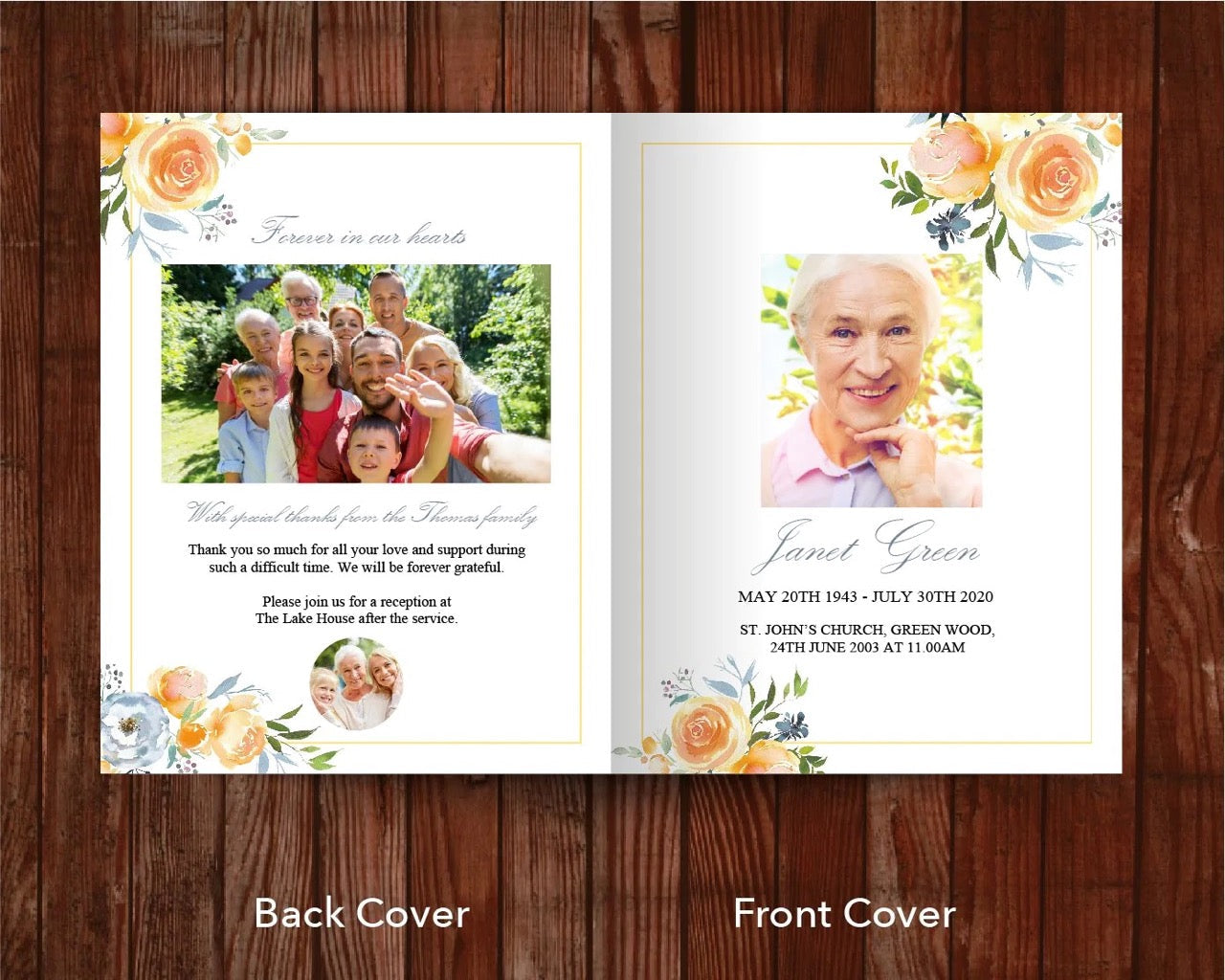 Top Ten 8-Page 11x17 Inch Funeral Program Templates (Commercial Licenses)