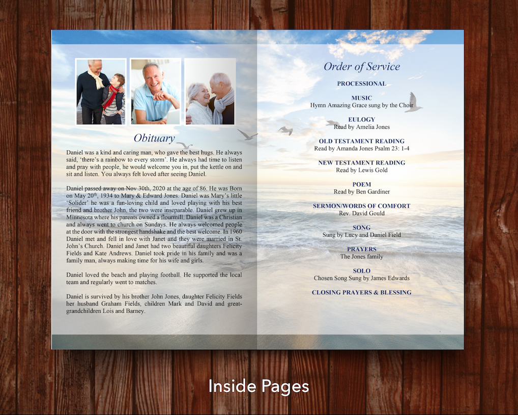 Top Ten 8-Page Funeral Program Templates (Commercial Licenses)
