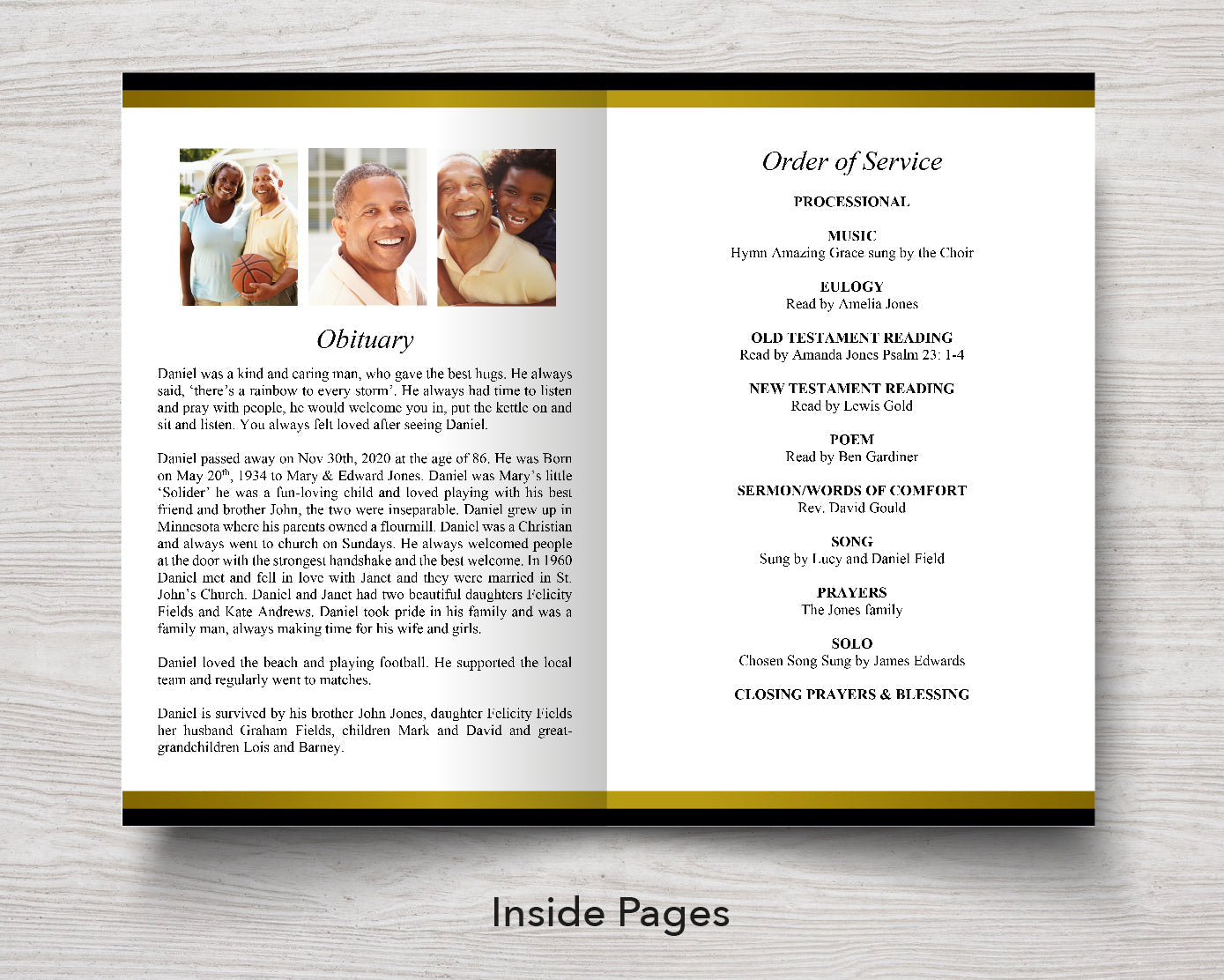 Top Ten 8-Page Funeral Program Templates (Commercial Licenses)