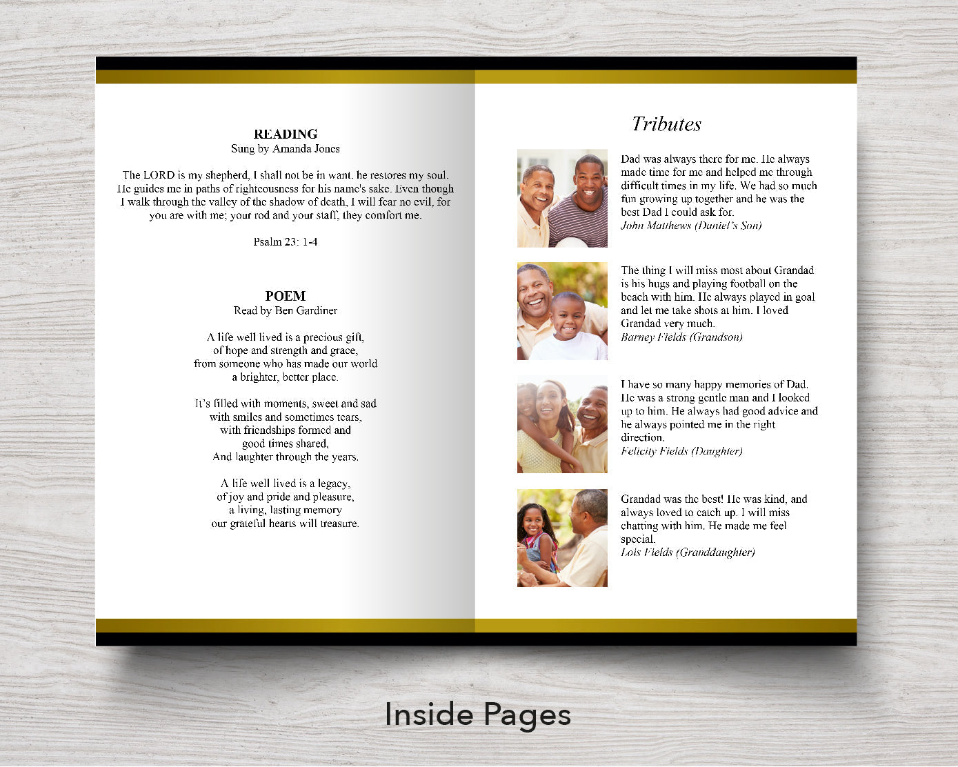 Top Ten 8-Page Funeral Program Templates (Commercial Licenses)