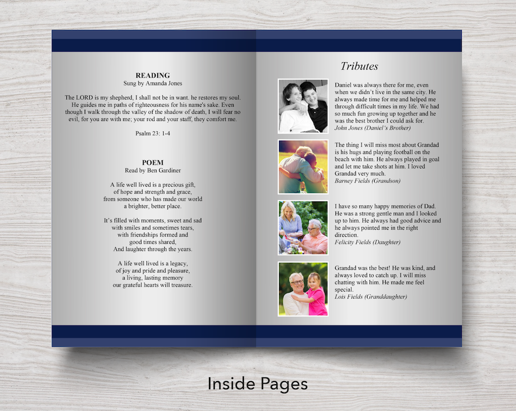 Top Ten 8-Page Funeral Program Templates (Commercial Licenses)