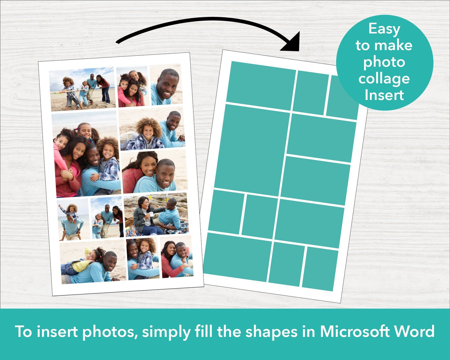 Memorial Photo Collage Insert - Funeral Program | Templates memorial-photo-collage-insert-funeral-program-templates