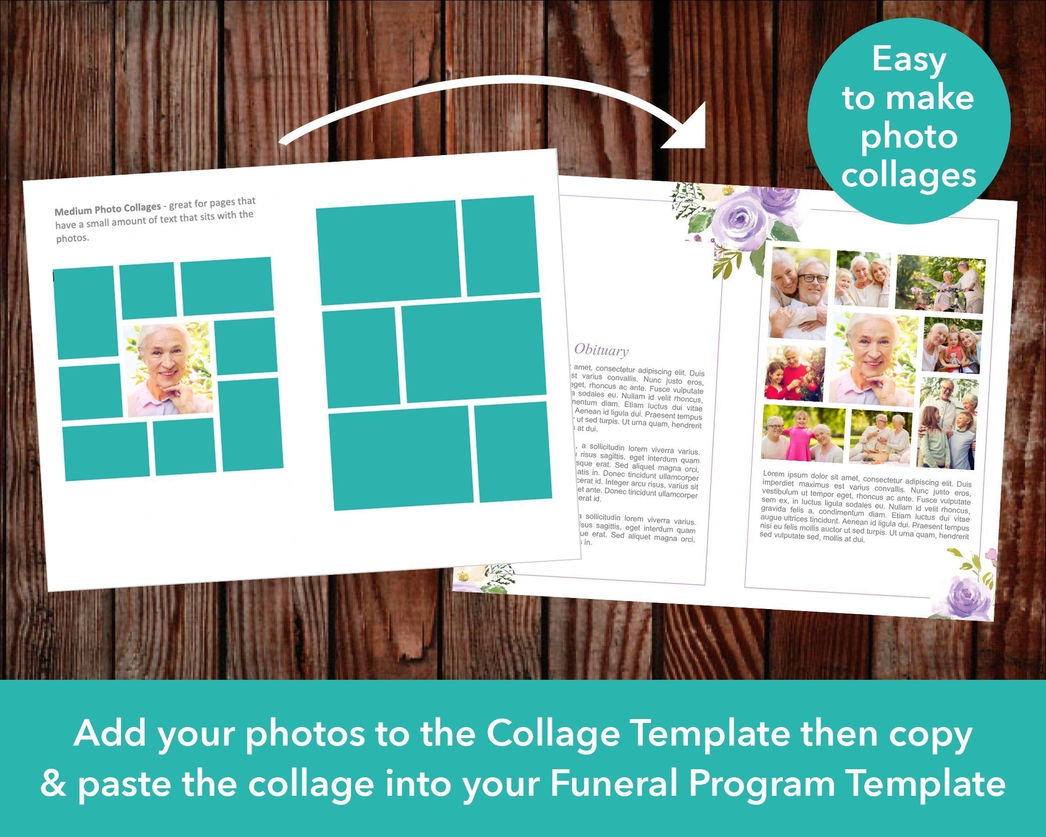 Photo Collages for Funeral Program Templates – Funeral Templates